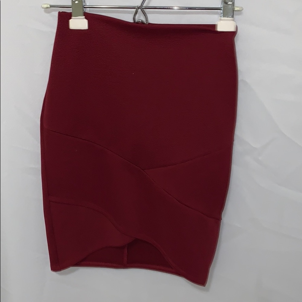 Burgundy skirt